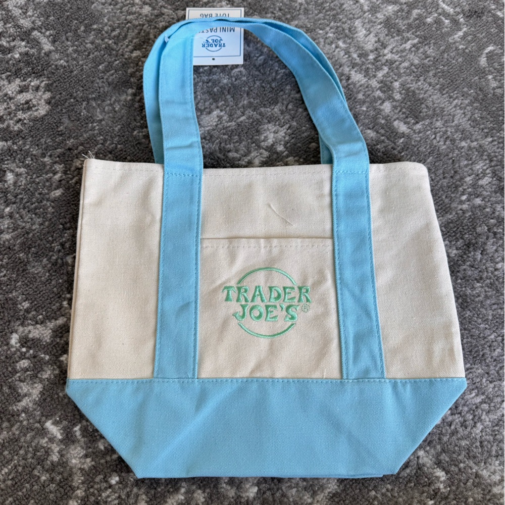 Trader Joe’s mini Blue Tote Bag